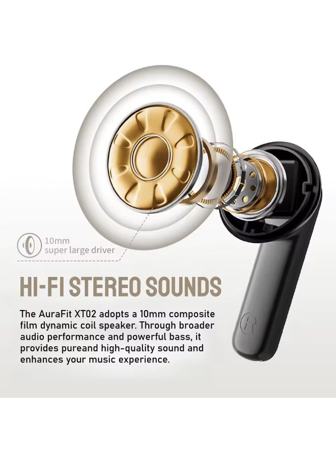 Monster Aura FIT XT02 True Wireless Bluetooth Earphones with ANC Noise Cancellation, 26 Hours Playtime, Ergonomic Design, Hands-Free Clear Calls - Premium Sound Quality - Image 4
